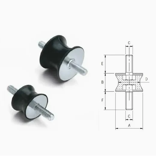 Custom Rubber-to-Metal Bonded Car Damper, Durable Anti-Vibration Mount for Automotive Suspension