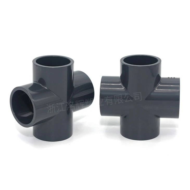 DIN Standard PVC Cross Tee Fitting For Water Piping Systems suppliers
